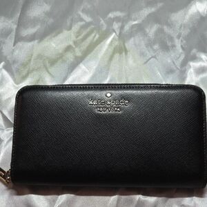 Kate Spade Black Zip-Around Wallet